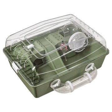 52超豪華全配倉鼠籠 附爬梯 + 透明隧道 + 跑輪 + 水壺  1個  綠色