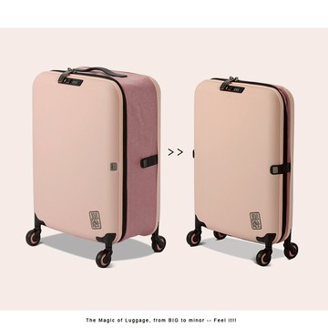Jollying 摺疊行李箱 - 粉