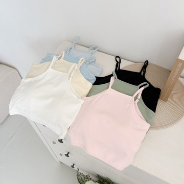 現貨~穿搭寶藏💟細肩可調削肩短版BRATOP背心【ST508061】DesireShop
