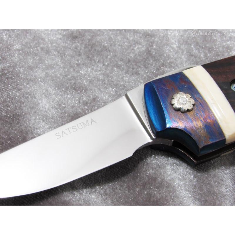 宮前 敏行 作 9103 カマ 2丁出 VG-10 アイアンウッド Toshiyuki Miyamae custom folding knife