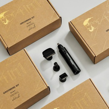 雷雕客製禮物:限量版四合一修容組 鼻毛/刮鬍/蓄鬍 生日禮物
