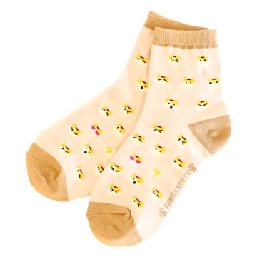 黃阿瑪的後宮生活 中筒襪 馬賽克阿瑪 台灣製 75%棉  襪底24~27 cm 襪高18 cm