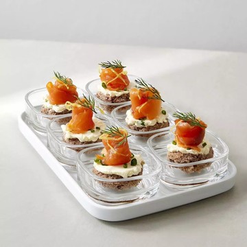 Ocean Verrine 淺玻璃碗 小菜碟 醬料碟 玻璃盤 玻璃碗 擺盤 共三款 金益合