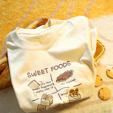 Upch 突然間愛上空氣中香香的味道。可愛簡約日系短袖純棉上衣夏