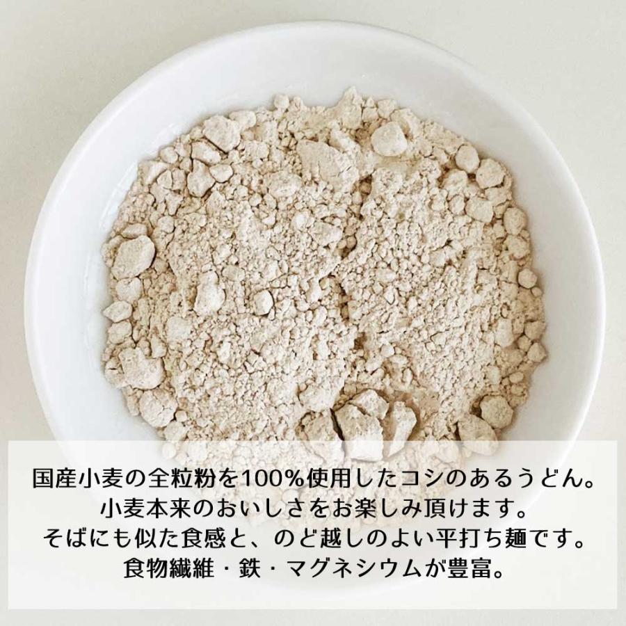 ［無添加］国産小麦の全粒粉うどん　200g［創健社］食物繊維・鉄・マグネシウムが豊富