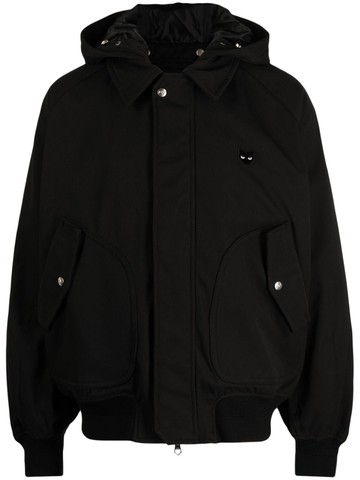 ZZERO BY SONGZIO - Panther logo-patch jacket - unisex - Polyester/Cotton - XXS - Black