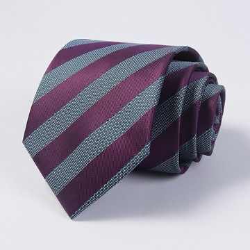 獵尚男裝 領帶男正裝商務8cm韓版職業上班紫色條紋領帶學生禮盒裝