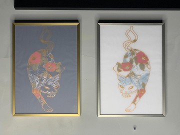 海棠貓|複合媒材|送禮