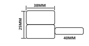 通信機房線纜標簽F型P型旗型刀型2M線標簽尾纖25*38+40標簽紙Q02F