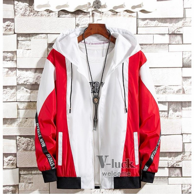 マウンテンパーカー メンズ 英文字 ウィンドブレーカー ジャケット