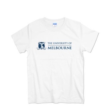 墨爾本大學校服T恤短袖男夏季寬松圓領純棉印花青少年留學生班服