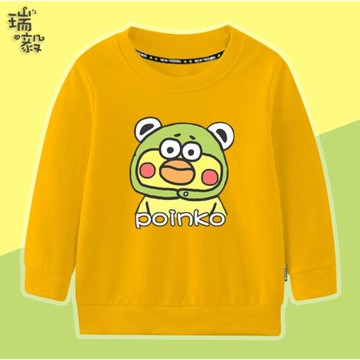 日本鸚鵡兄弟脆皮雞表情包吉祥物圓領衛衣男女兒童裝學生長袖衣服