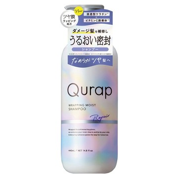 Qurap 氨基酸保濕修護洗髮精 水果花香 440ml 溫和潔淨 修護受損髮質  1瓶
