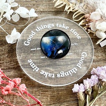 風景畫胸針 鯨魚煙火 夜空 鯨 煙火