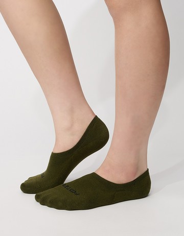 簡約時代隱形襪- 綠