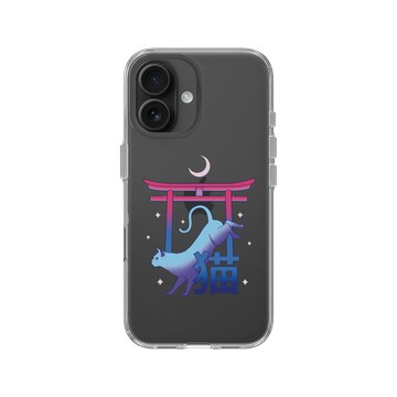 iPhone 16 Clear Case（相機按鈕） 透明 - Denise Rashidi (Surudenise) - Tokyo Cat 東京の貓