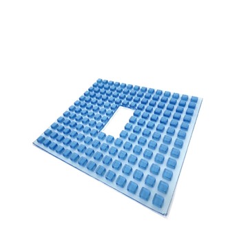 【AngelAid 天使愛】藍晶凝膠中空透氣坐墊/涼感透氣/160顆格子GEL