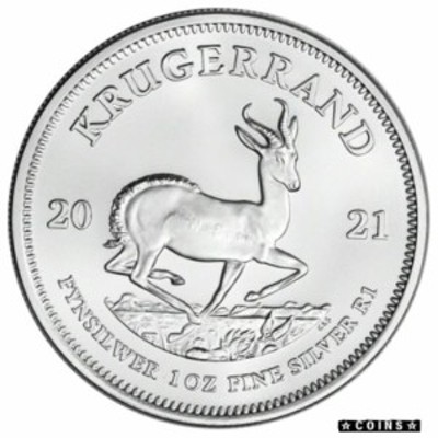 アンティークコイン 2021 South Africa Silver Krugerrand 1 oz 1 Rand