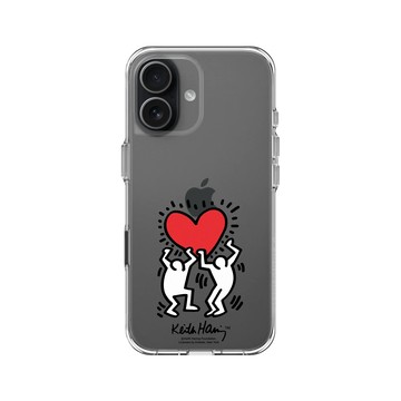 iPhone 17 Clear Case（相機按鈕） 透明 - Keith Haring - 愛心