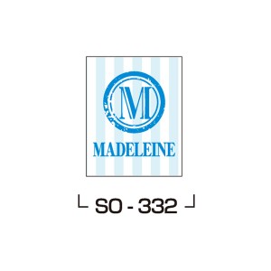 ラベルシール ストライプ柄 MADELEINE SO-332 500枚　（1個口：4点まで）