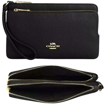 新款 L型大款雙層拉鍊大手拿 零錢包/長夾