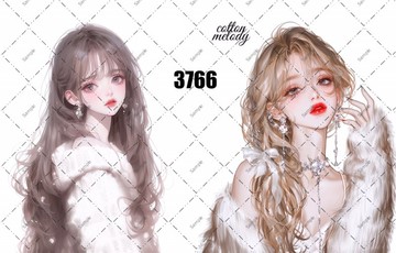 original sticker no.3766 人物貼紙 原創貼紙 原創人物貼紙 裝飾貼紙 cotton melody