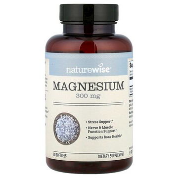 NatureWise, 鎂，300 毫克，90 粒軟膠囊（每粒軟膠囊 100 毫克）