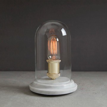 大理石 玻璃罩檯燈