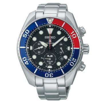 SEIKO SK037 精工錶 v192-0AD0R(SSC795J1) 太陽能計時200米潛水錶 /黑面 44.5mm