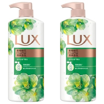 LUX 麗仕 清爽香氛沐浴乳 青檸橙花  1L  2瓶