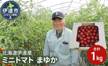 北海道伊達産 ミニトマト まゆか 1kg とまと 甘い