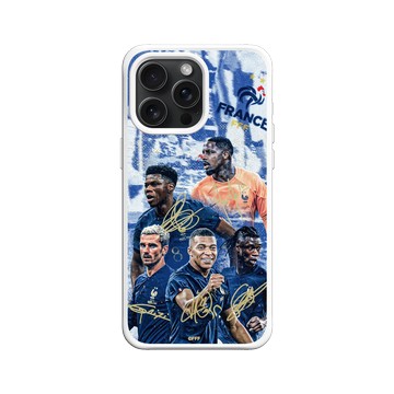 iPhone 15 Pro Max SolidX 白 - FFF - France National team - Signatures 1