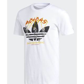 【JOKO JOKO】Adidas Shock 白色 骷顱閃電T