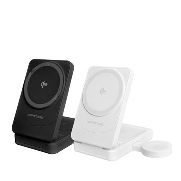 急速Qi2三合一無線折疊充電器(IBW023) 白