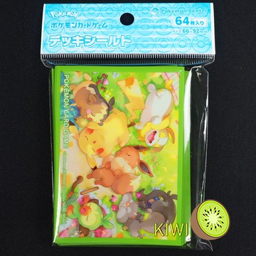 KIWI 🥝 PTCG 日版 皮卡丘與伊布 大家辛苦了 日本寶可夢中心限定 寶可夢 卡套 現貨