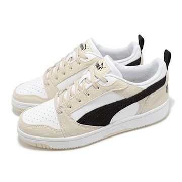 Puma 休閒鞋 Rebound V6 Low SD 男鞋 女鞋 米白 黑 復古 情侶鞋 40226202