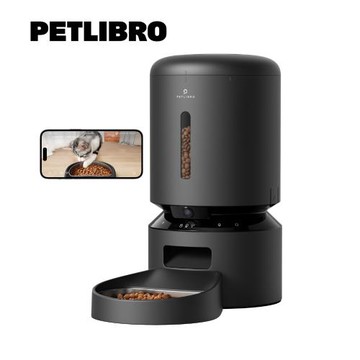 PETLIBRO 膠囊寵物自動餵食器 視訊版 5L單碗-黑色