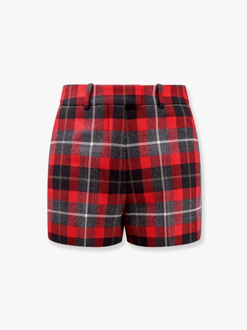 Tartan wool shorts with  check'n'dior motif - DIOR - gender_Woman