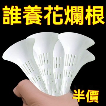 🔥臺灣出貨🔥錐形澆水器施肥器玉肥盒肥料盒花盆植物防爛根神器不悶根園林滴灌