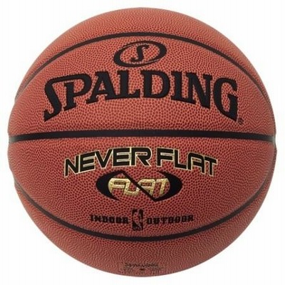 【バスケットボール】SPALDING（スポルディング） NEVER FLAT（BROWN）7号球 74-445J【350】