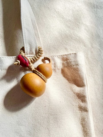 天然葫蘆(單顆)吊飾-乾燥果實/植物