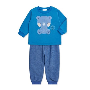 動物家族長袖圓領套裝