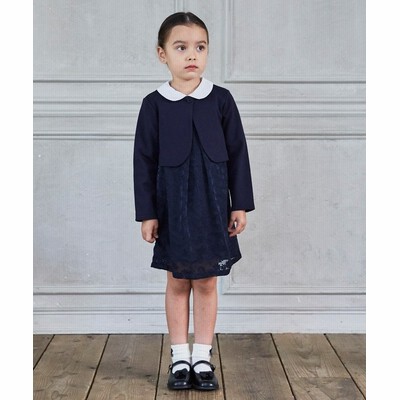 グリーンレーベルリラクシングキッズ Web限定 ボレロ フラワーワンピース セットアップ キッズ Navy 135 Green Label Relaxing Kids 通販 Lineポイント最大get Lineショッピング