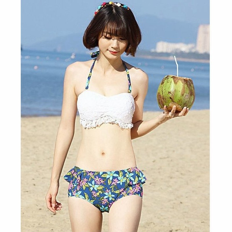 レディース 韓国ファッション 水着 3点セット ビキニ 長袖 トップス レース 無地 花柄 体型カバー 大きいサイズ スイムウェア シンプル 夏 ビーチ プール ブラ 通販 Lineポイント最大0 5 Get Lineショッピング