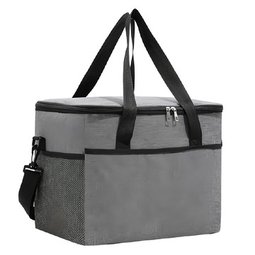 大容量保溫野餐包 牛津布材質 保溫保冷  太空灰  1個