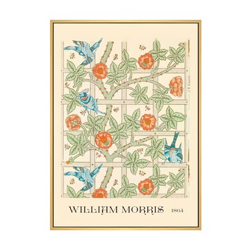 William Morris Trellis 畫 1864年  42 x 59.4cm  木色