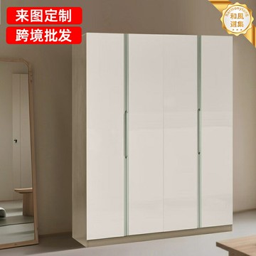 【大容量四門】衣櫃 衣櫥 臥室衣櫃 儲物櫃 收納櫃 現代簡約設計 環保板材 經濟實用 家用臥室儲物 組裝便捷