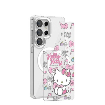 Samsung S26/S25/S24系列 可拆式磁吸片材彩鑽殼-凱蒂粉幸運