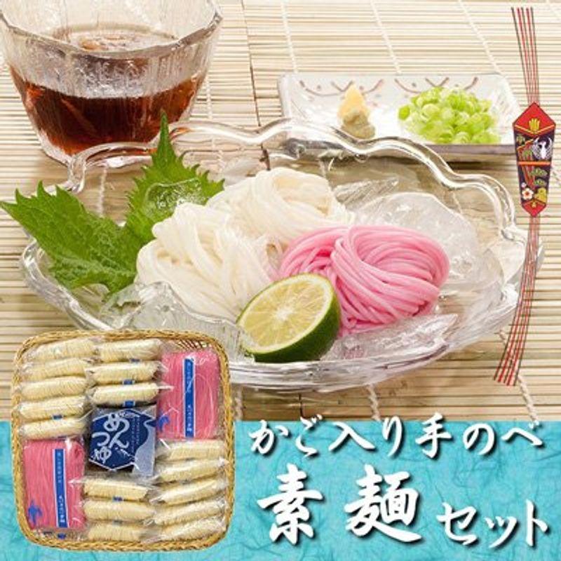 美川手のべ素麺 かご入り手のべ素麺セットs-40-k