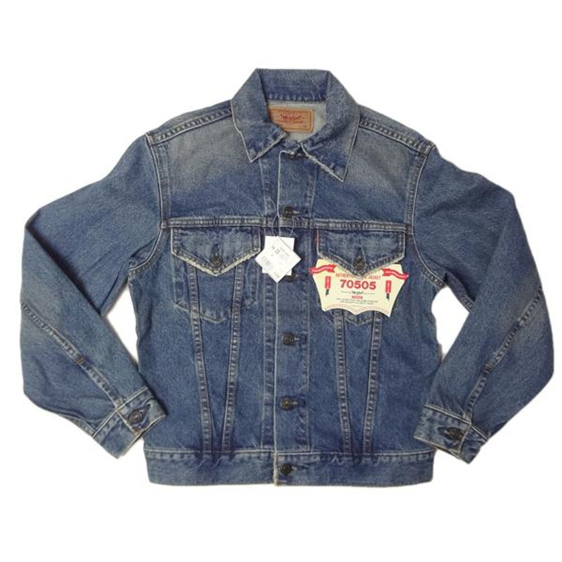 90s】Levi's 70505 トラッカー ピケジャケット ネイビー 36 - Gジャン